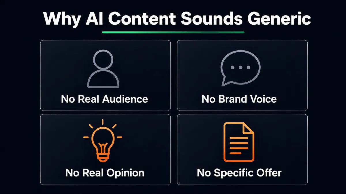 why does ai content sound generic real reasons