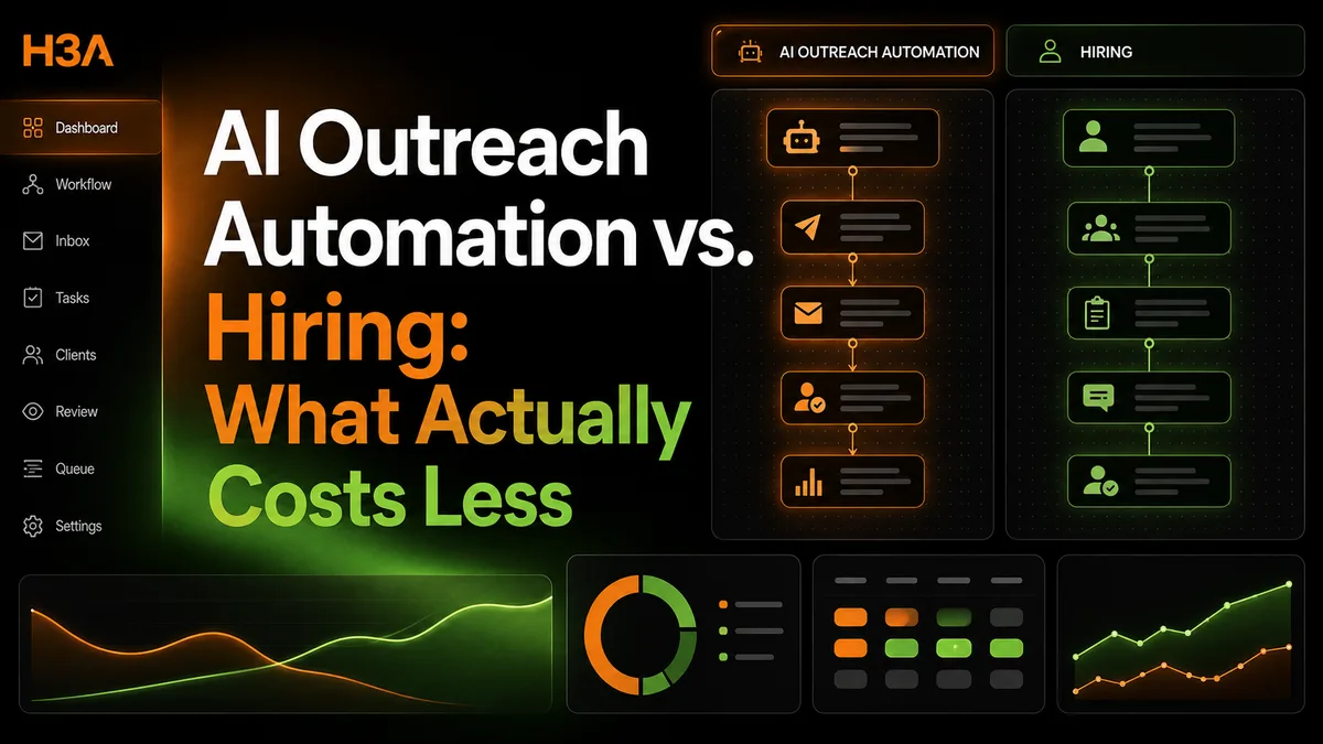 ai outreach automation vs hiring illustration