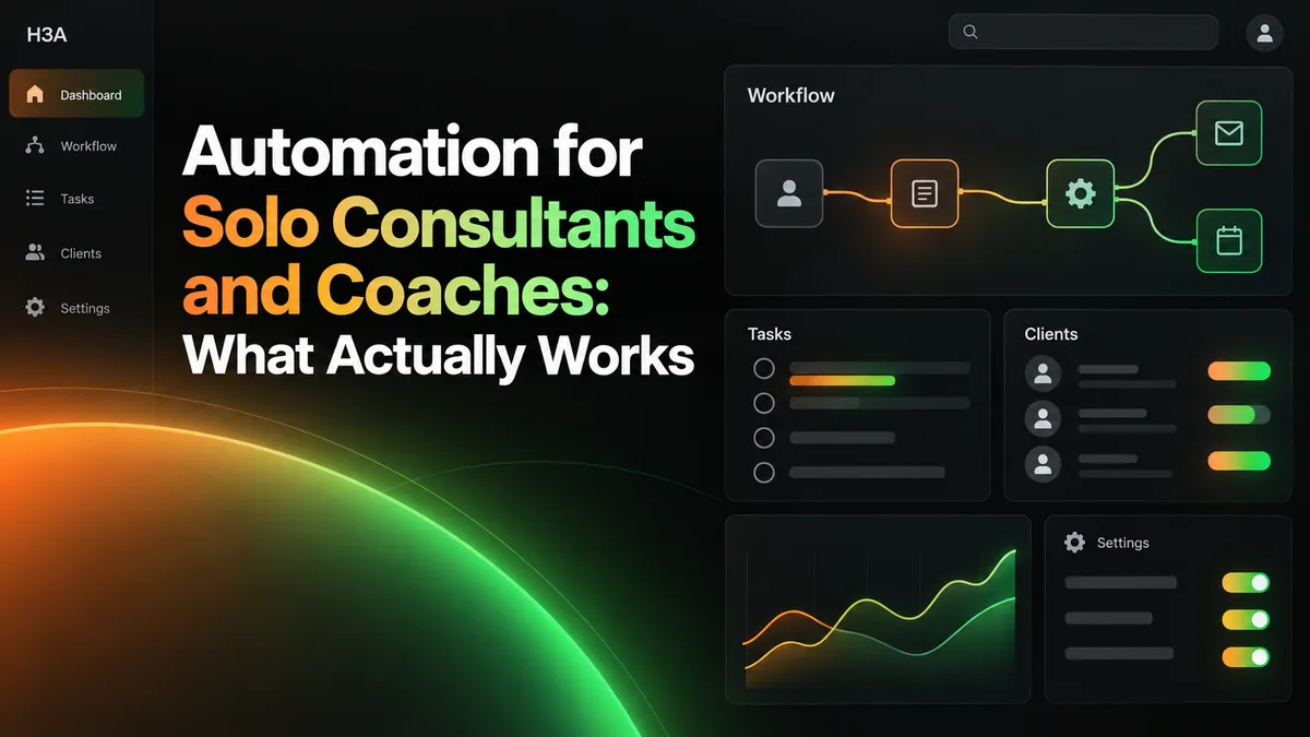 automation for solo consultants and coaches illustration