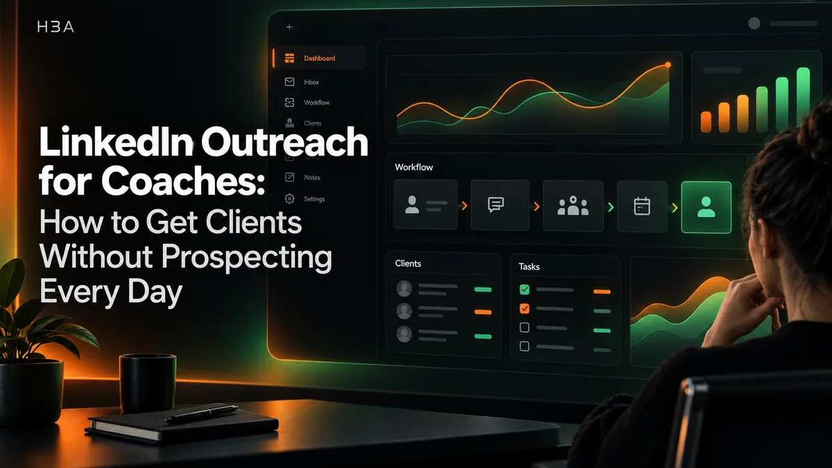 linkedin outreach for coaches illustration