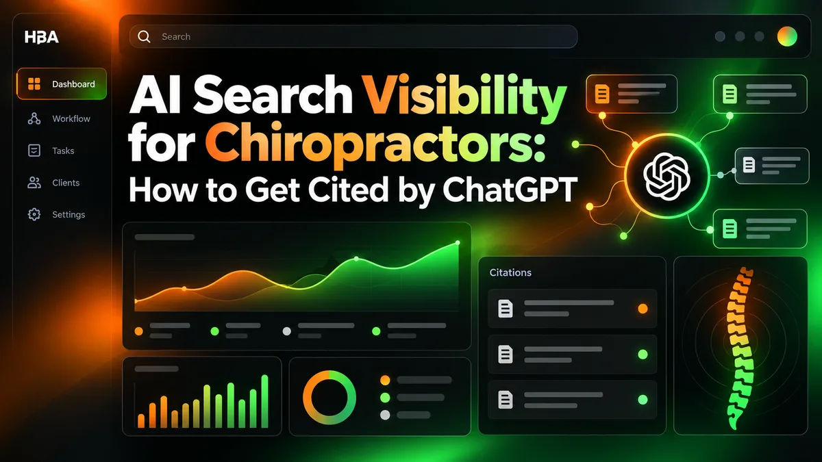 AI search visibility for chiropractors illustration