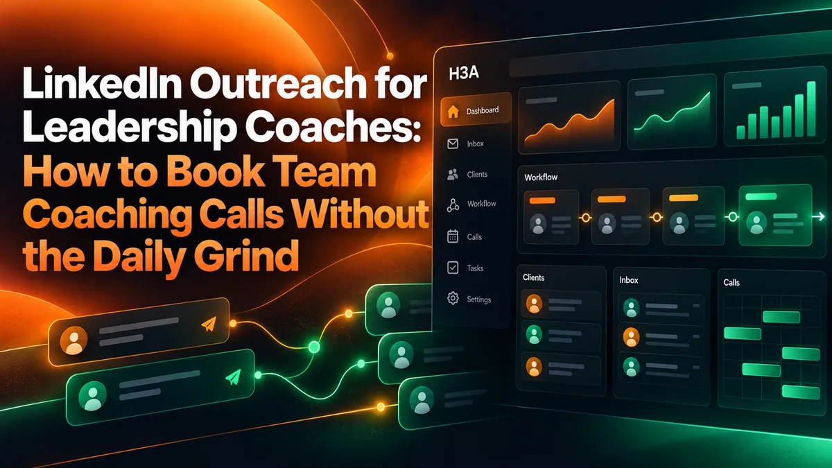 linkedin outreach for leadership coaches illustration